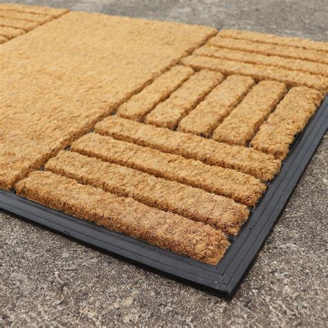 rubber coir doormat